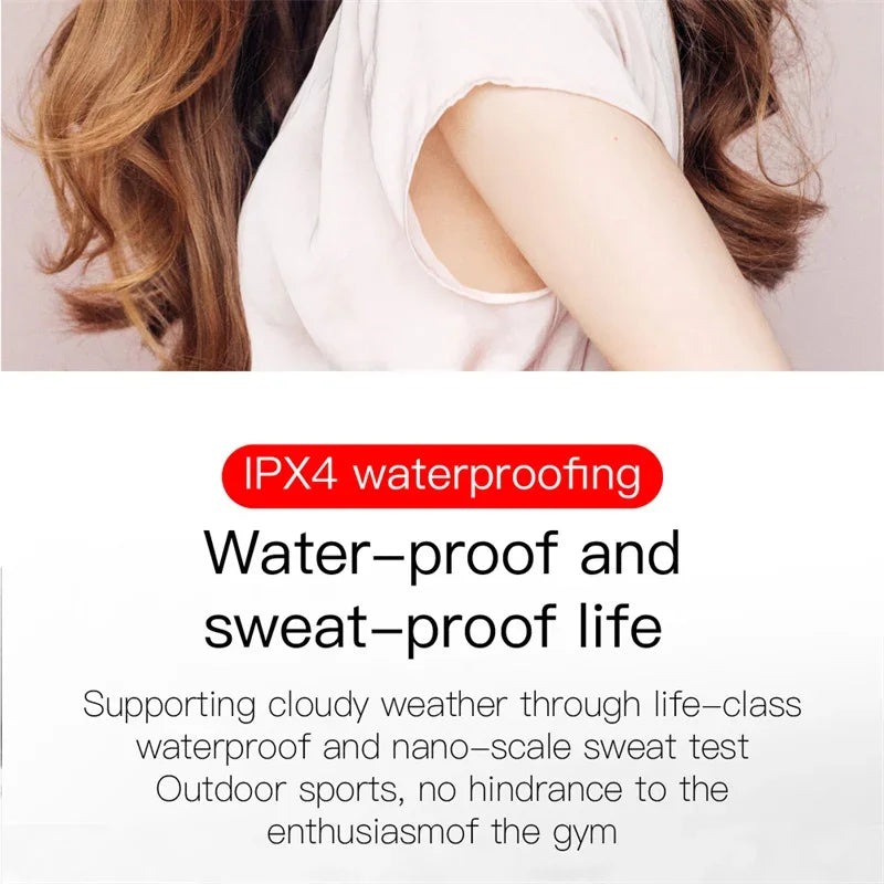 TWS E6S Wireless Bluetooth Earphones By Mic LED Display Stereo Noise Cancelling Headset With Charging Cable For All Smartphone