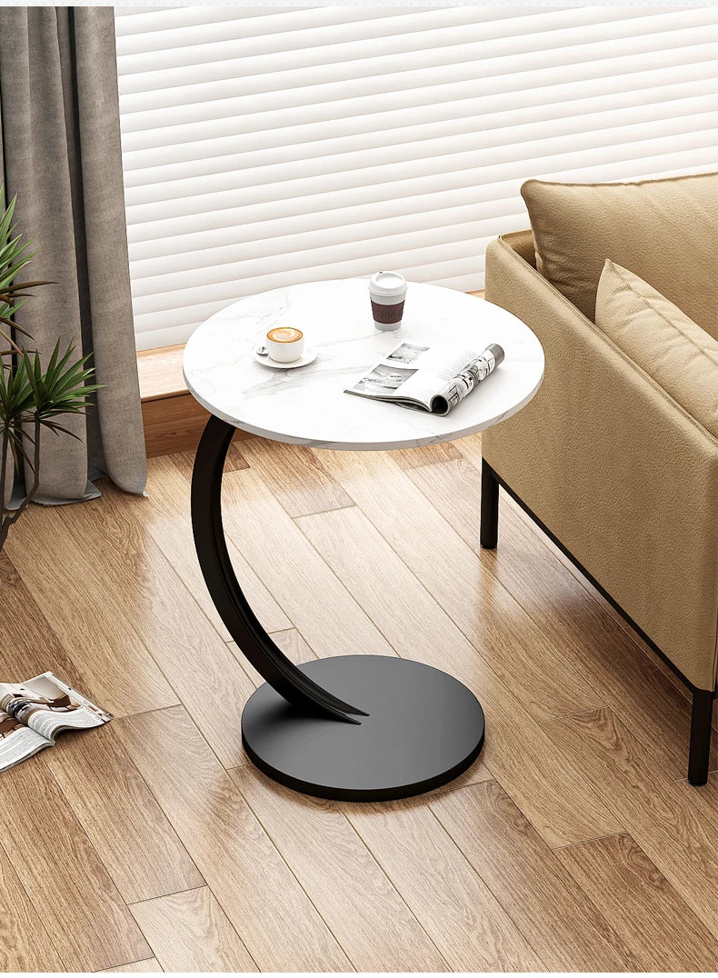 Designer Luxury Coffee Tables Gold Breakfast Minimalist Round Side Table Lounge Space Saving Mesa Auxiliar Living Room Furniture