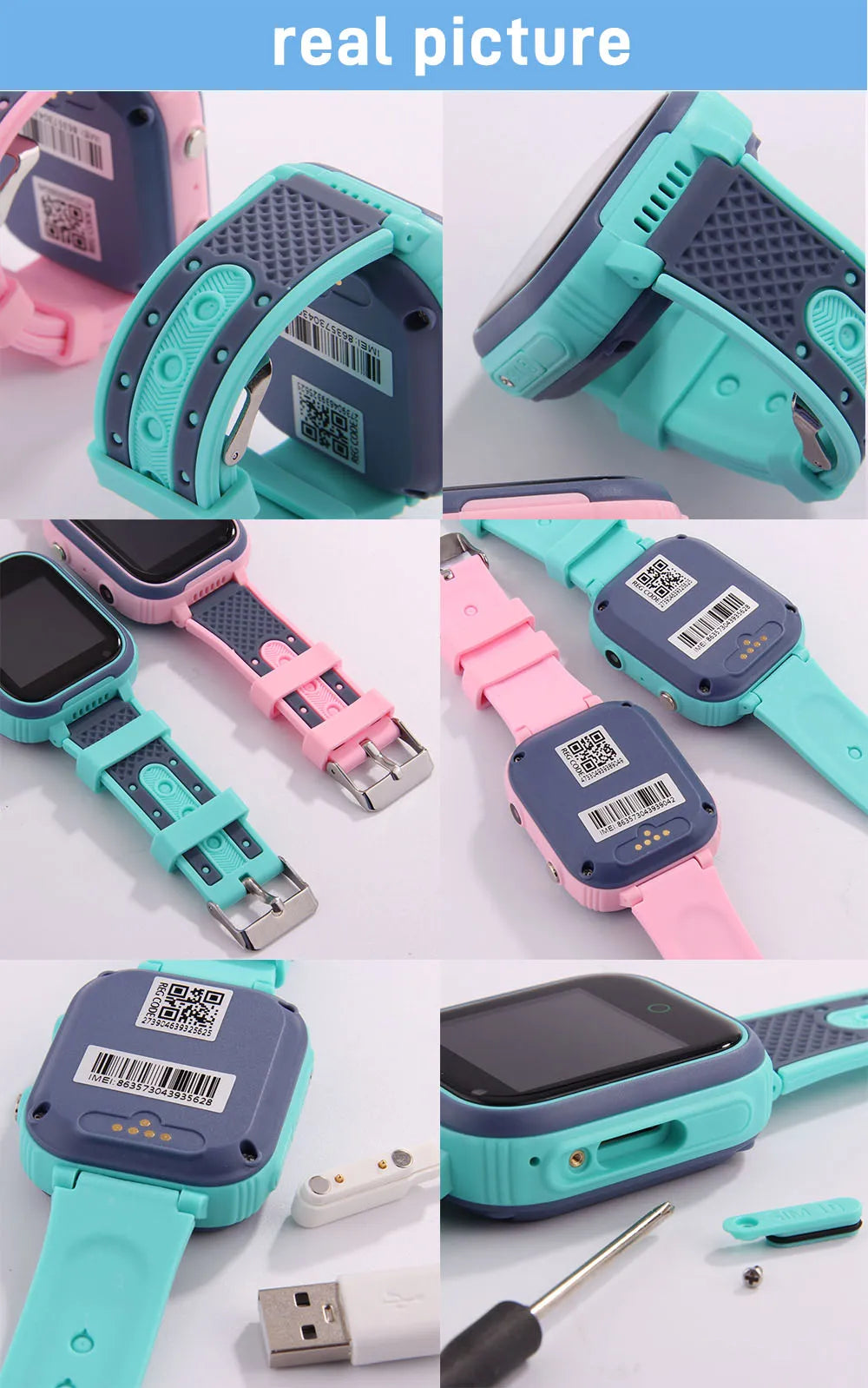 Kids 4G Smart Watch LT21 4GB GPS WIFI Video Call IP67 Waterproof Child Smartwatch Camera Monitor Tracker Location Phone Watch