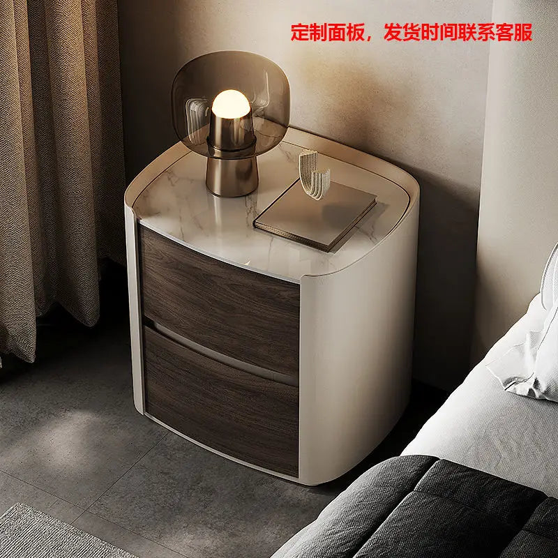Design Organizer Nightstands Nature Wood Storage Drawers Essentials Bedsides Table Bedroom Modern Mesa De Cabeceira Furniture