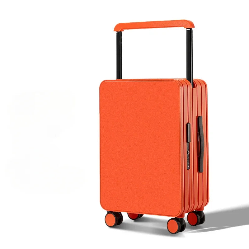 New Mid-Width Draw-Bar Luggage Large Capacity Travel Password Suitcase ABS+PC Fashion Travel Suitcase on Wheels