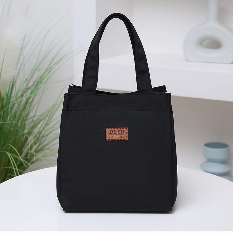 New Style Large-capacity Simple Bento Bag for Going Out and Taking Lunch to Work Aluminum Foil Insulated Lunch Box Bag Handbag