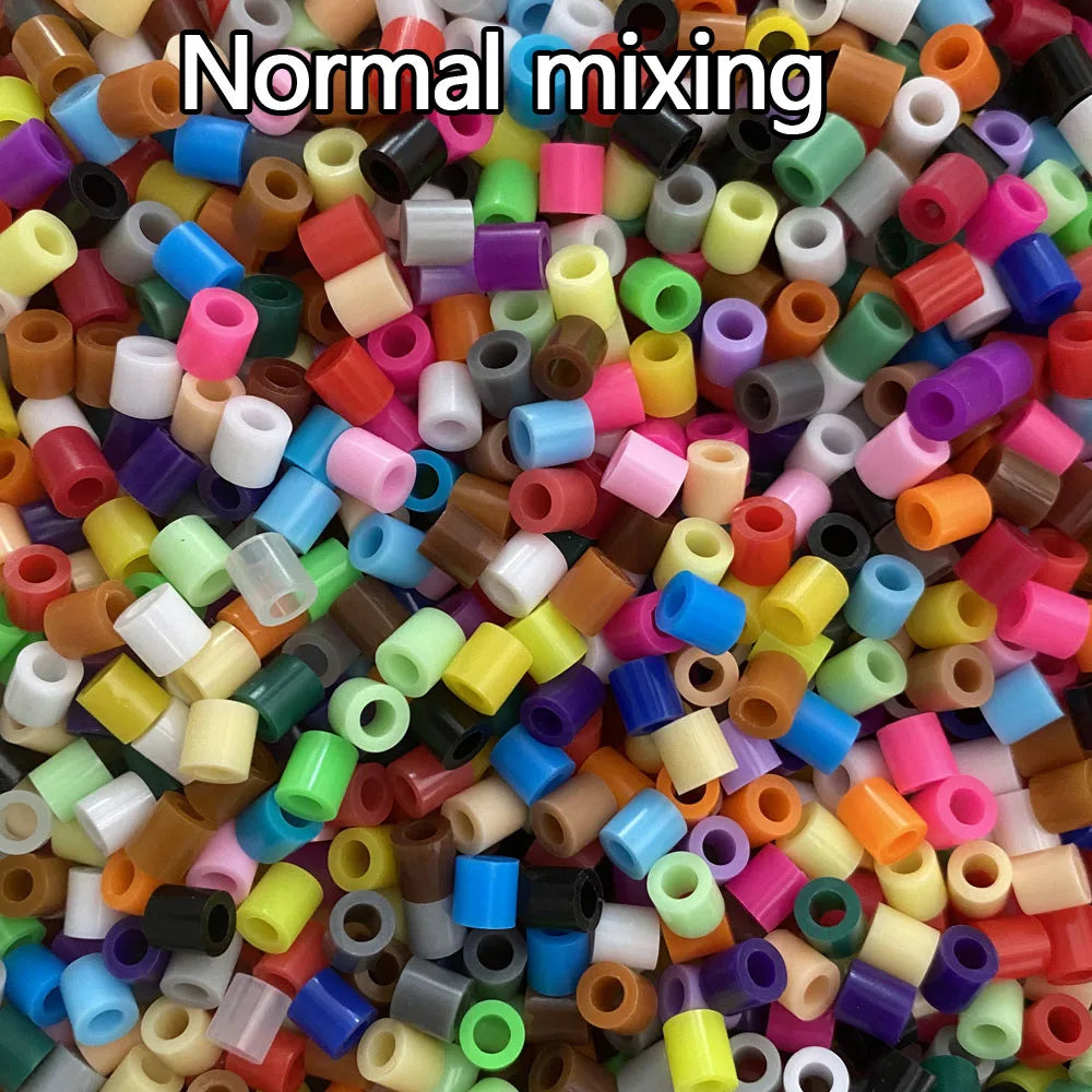 5mm 1000PCS  Black white gray blue green purple Hama Beads for Kids Iron Fuse Beads diy Puzzles Pixel Art Gift Children Toy