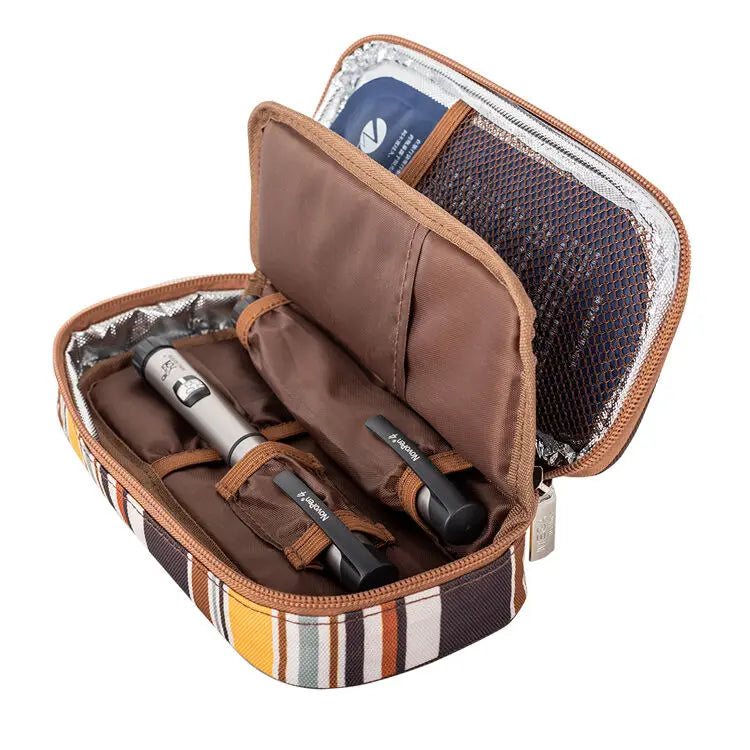 mega Insulin Cooler box Middle-sized bag Portable Insulated Diabetic Insulin Travel Case Nylon Fabric Aluminum Foil ice bag