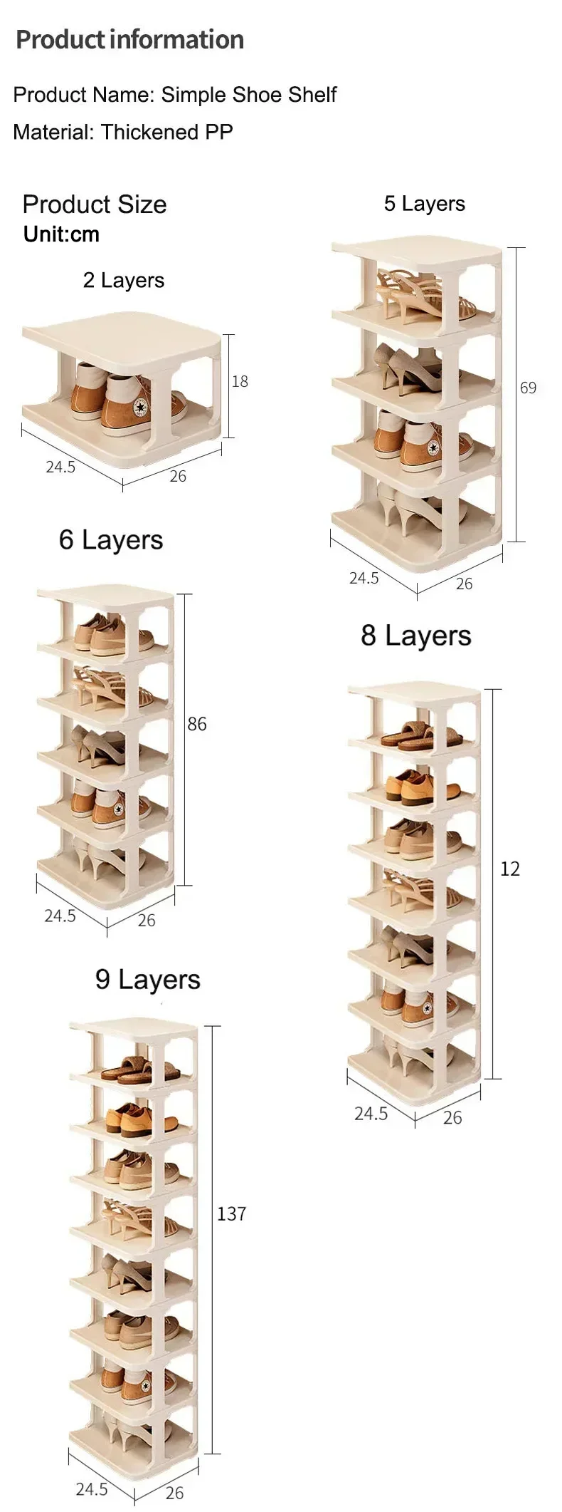 Shoe Rack Storage Organizer Household Living Room Vertical Shoes Rack Storage Cabinet Cabinets Removable Household Shoe Rack