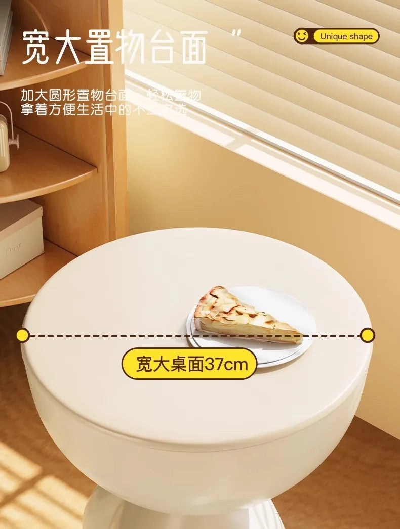 37*41cm Creative Bedside Table Home Sofa Side Shelf Bedroom Balcony Movable Mini Bear Table Coffee Table