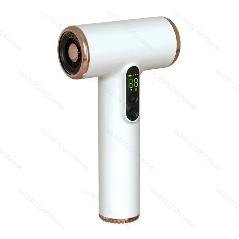 Super Portable USB Charging Wireless Hair Dryer 100000RPM High Wind Powerful Cold/Hot Air Styling Tools LED Display