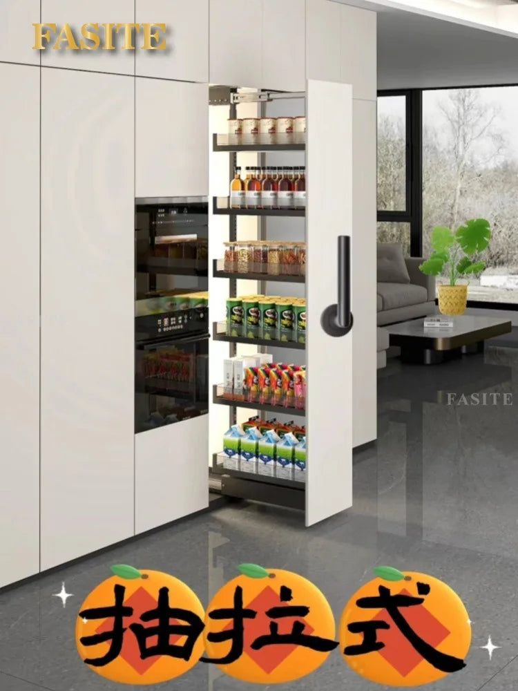 Tall Cabinet Big Monster Storage Kitchen Cabinet Slide Rail Snack Drawer