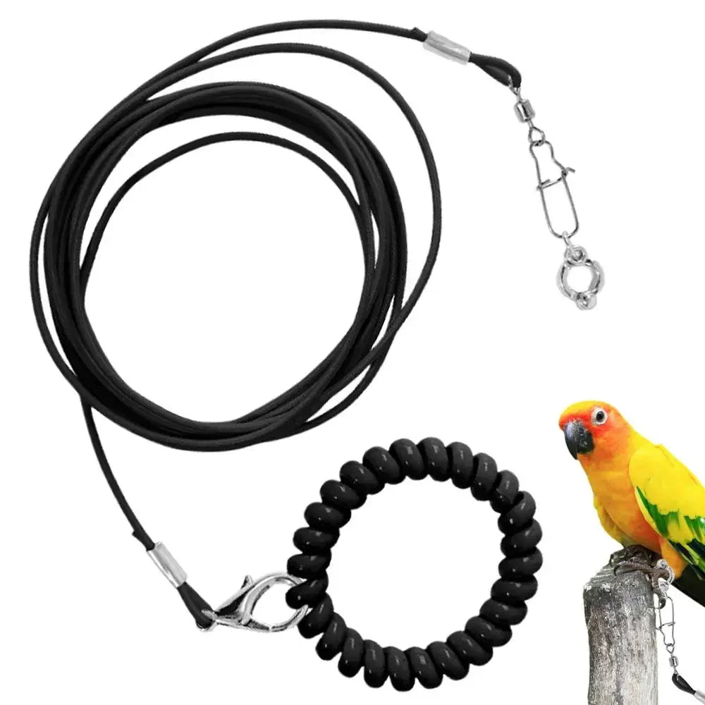 Parrot Bird Flying Training Leashh Rope Anti-flying Foot Chainsize 6 foot ring Ring Outdoor Birds Supplies