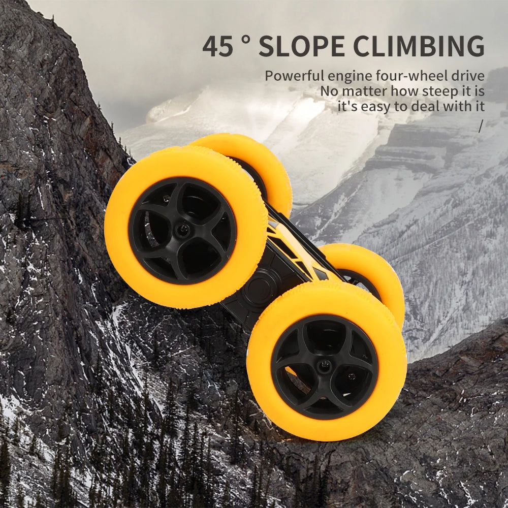 2.4G RC Stunt Car Children Double Sided Flip Remote Control Car 360 Degree Rotation Off Road Rc Drift Cars For Pink Girls Toys