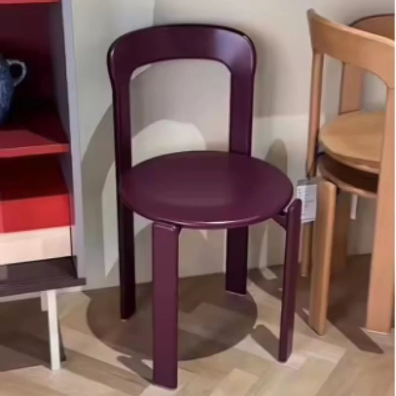 Viral Rey Dining Chair Mid-Century Solid Wood Stool French Bistro Vintage Designer Famous Home Cafe Furniture