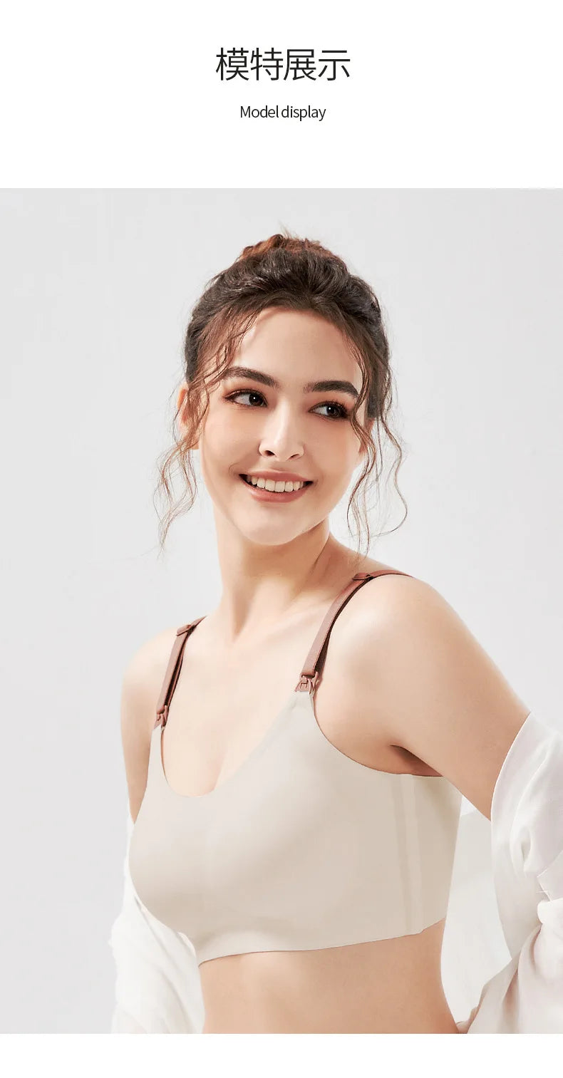 Pregnant women nursing bra breast-feeding underwear seamless breathable bra plus size