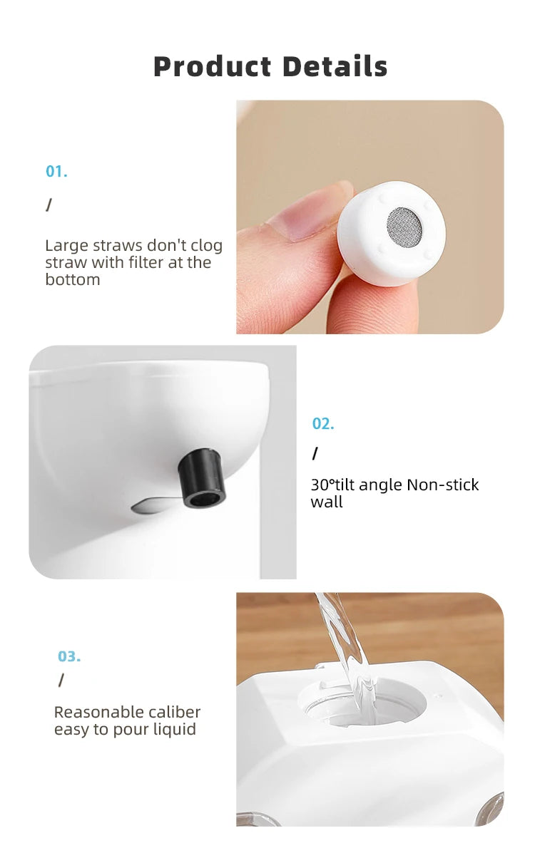 New Wall Mounted Automatic Soap Dispenser Foam Smart Hand Washing Machine 420ml Liquid Rechargeable Bathroom Induction Sensor