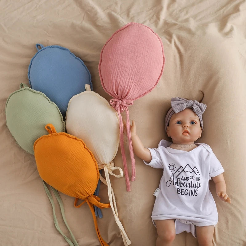 Balloon Wall Hanging Ornaments Cotton Kids Pillow Room Cotton Balloon Hanging Decorations Newborn Photography Props Accessories