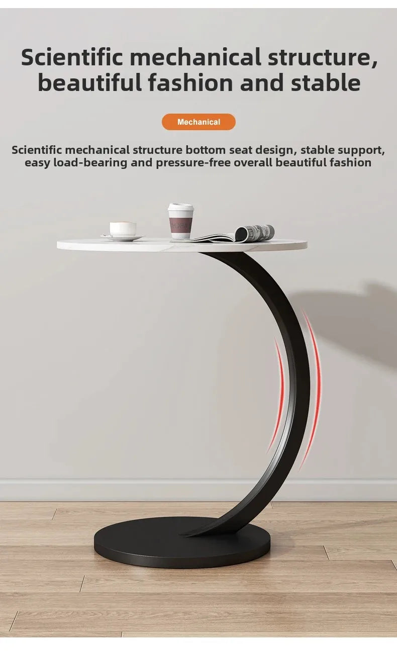 Designer Luxury Coffee Tables Gold Breakfast Minimalist Round Side Table Lounge Space Saving Mesa Auxiliar Living Room Furniture