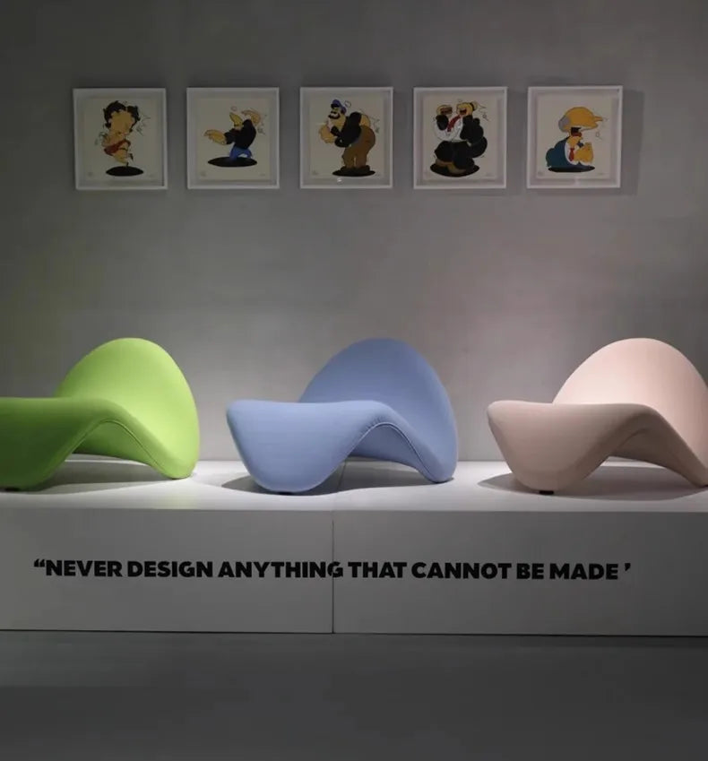 Lazy Sofa Bedroom Balcony Lying Small Single Creative Special-shaped Tongue Chair Dropshipping MOOJOU