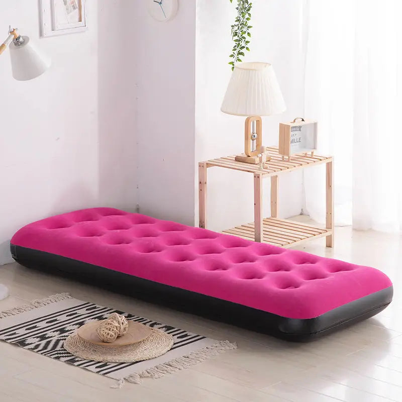 Inflatable Household Single Folding Bed Air Cushion Bed Double, Thickened Portable Air Bed Outdoor Inflatable Sofa