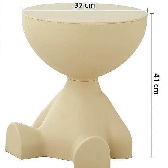 37*41cm Creative Bedside Table Home Sofa Side Shelf Bedroom Balcony Movable Mini Bear Table Coffee Table