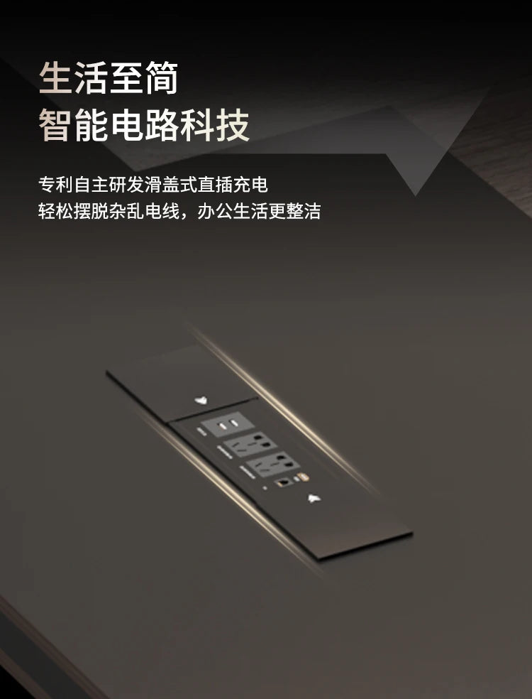 L-shaped luxury chairperson's room manager chair combination simple modern president's desk furniture Executive Office Desk home