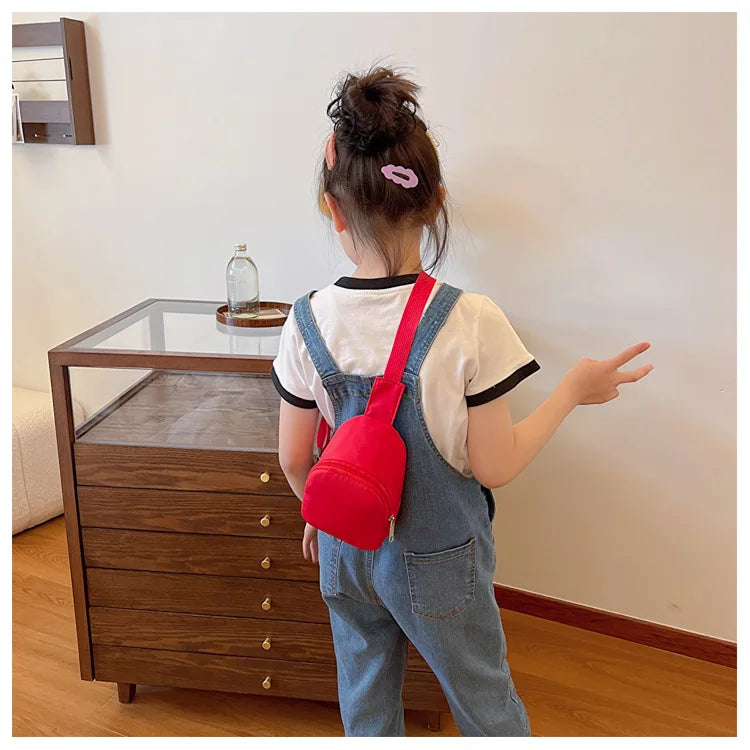 New Kids Chest Bag KPop Demon Hunters Printed Lightweight Single Shoulder Crossbody Bag Hot Movie Children Girl Boy Chest Bag