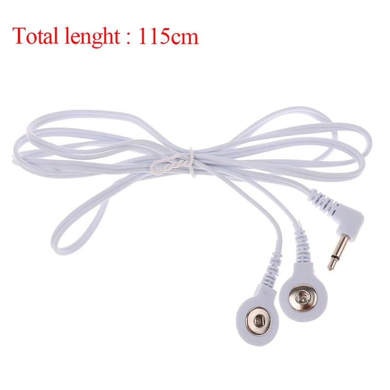 2/4pin Electrode Wire Electrotherapy Electrode Lead Electric Shock Wires Cable For Massager Connection Cable Massage  Relaxation