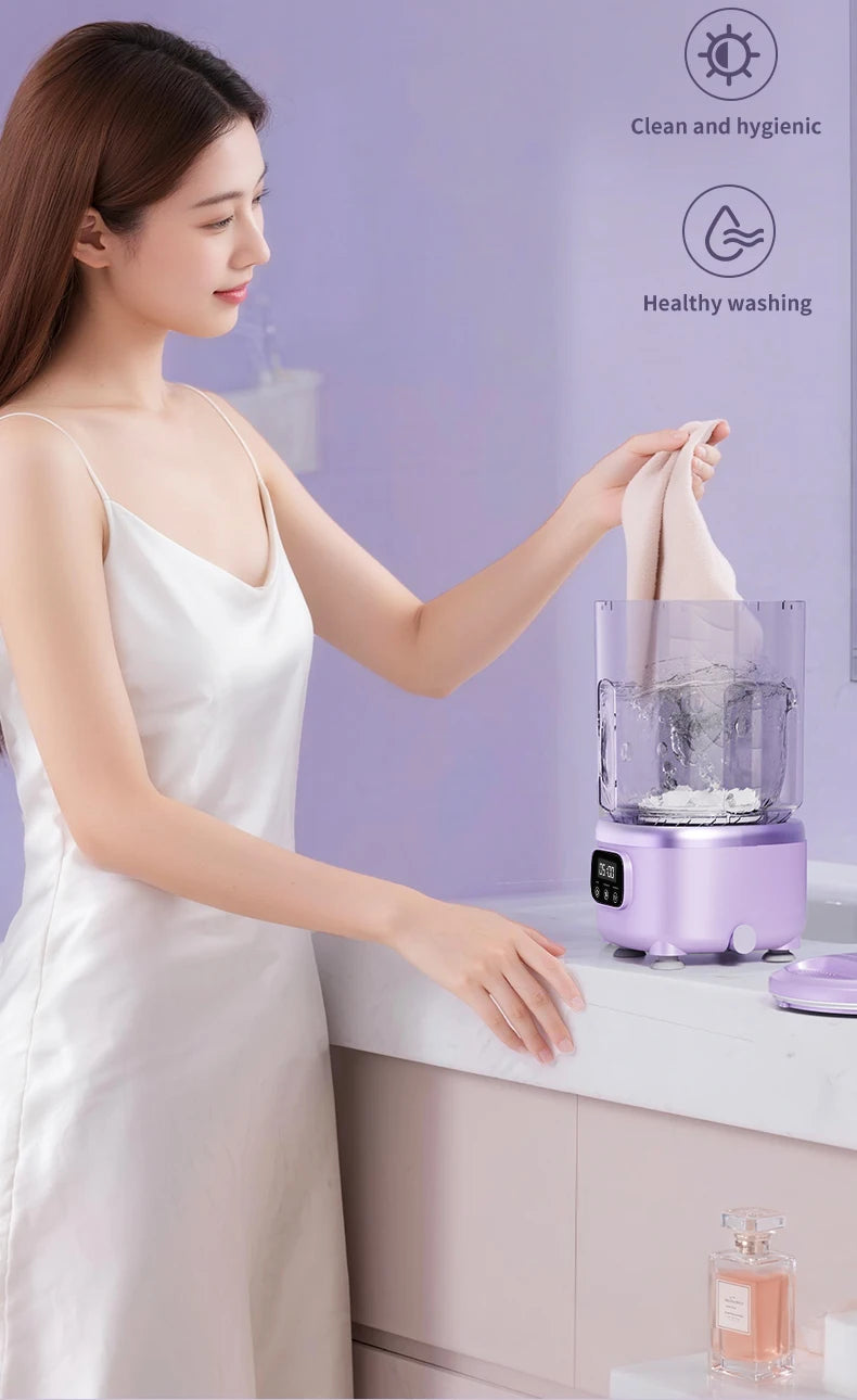 2L Wireless Mini Charging Wash in One Washing Machine Suitable for underwear, socks, pet clothes