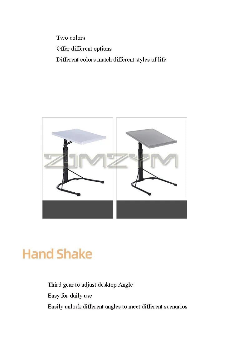 Folding Laptop Table Portable Vertical Computer Desk With Adjustable Height Tilt Angle Liftable Mobile Office Table Bedside Sofa