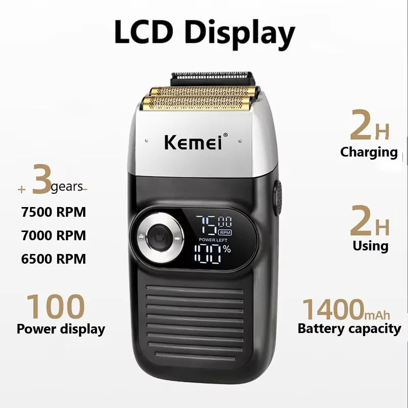 Kemei Original Electric Shaver Rechargeable Powerful Floating Razor Balds Head Shaving Machine for Men KM-2026 KM-2027