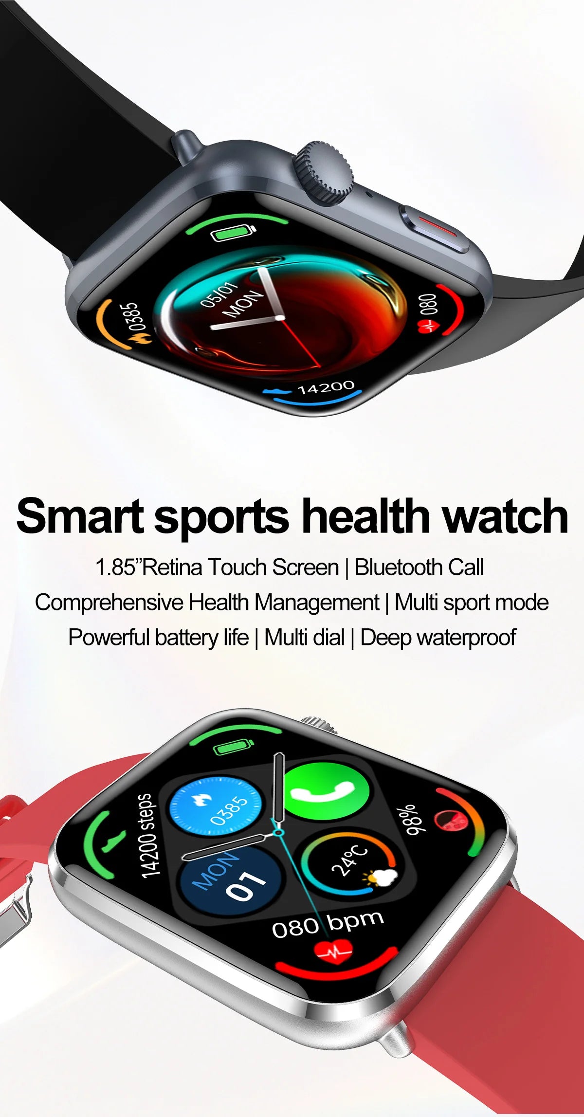 2025 New For Xiaomi Women AI Smart Diagnosis Smart Watch HRV+PPG Blood Pressure Blood oxygen Health monitor IP68 NFC Smartwatchs