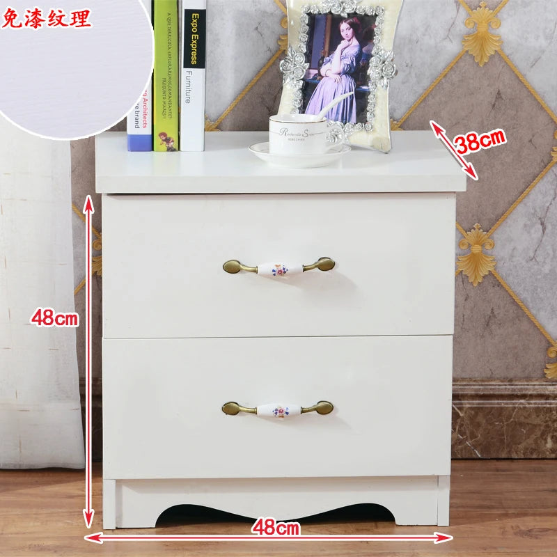 White Luxury Nightstand Mobile Bedroom Cabinets Nordic Bedside Table Librero Storage Drawers Mesitas De Noche Trendy Furniture