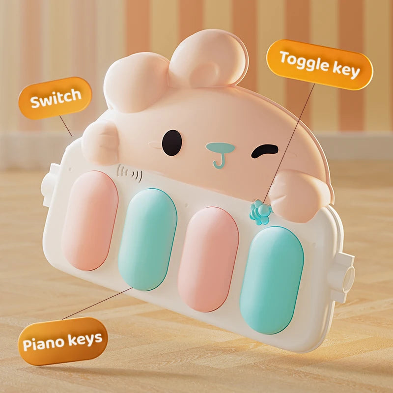 Baby Pedal Piano Fitness Stand Music Play Newborn Piano Crawling Blanket Early Educational Toys Play Mat 0-36 Months Baby Gifts