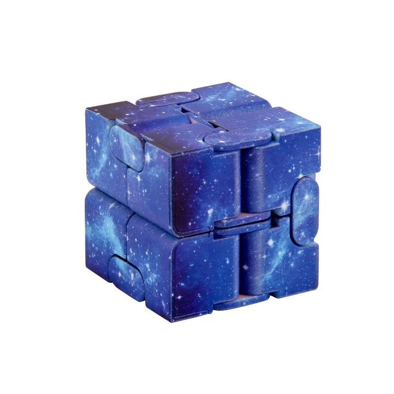 Colorful Infinite Versatile Christmas Fidget Cube Colorful Starry Sky Cube and Fidget Handle Toy Set