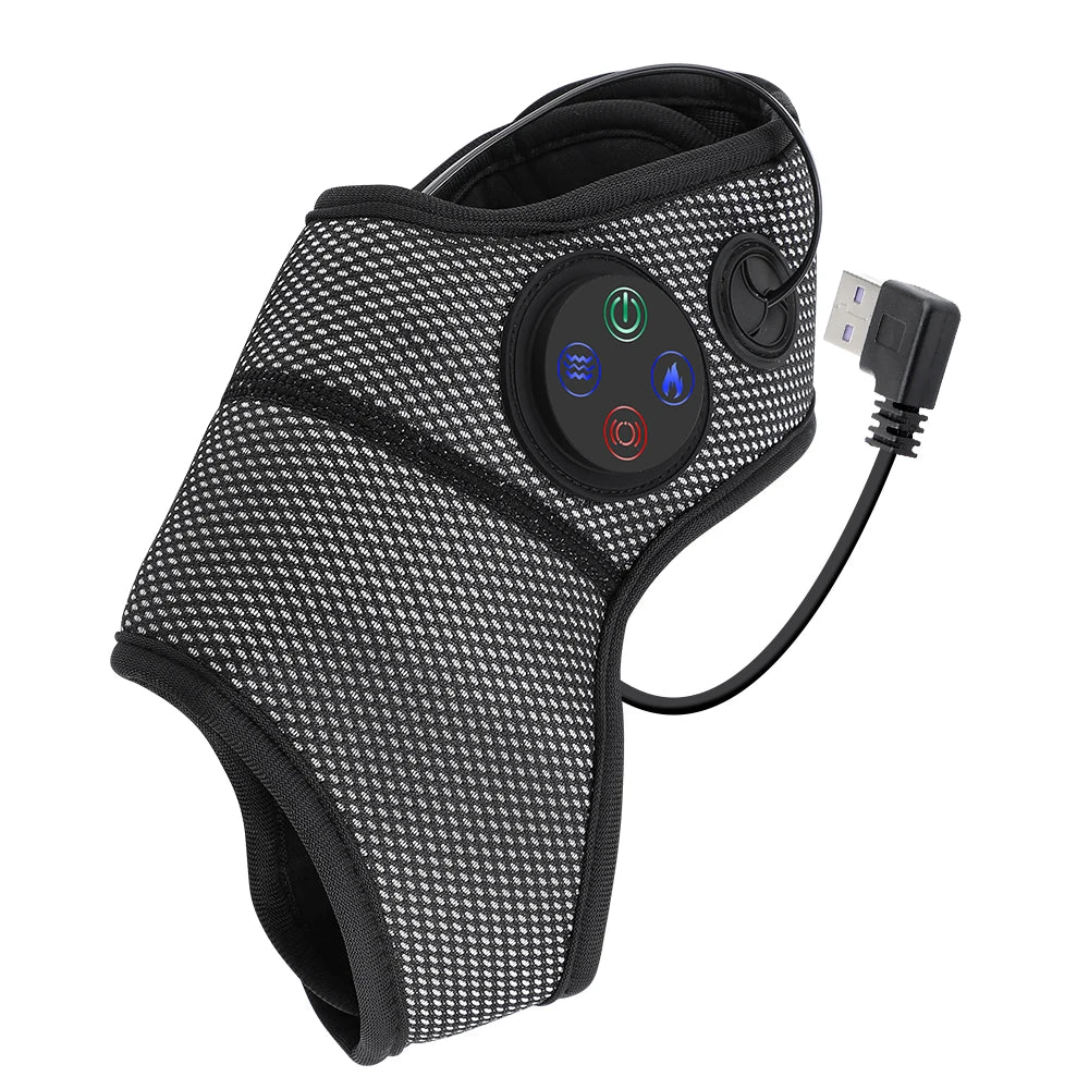 Electric Ankle Foot Massager Vibration Hot Compress Smart Air Pressure Multifunctional Brace Support Relaxation Treatments