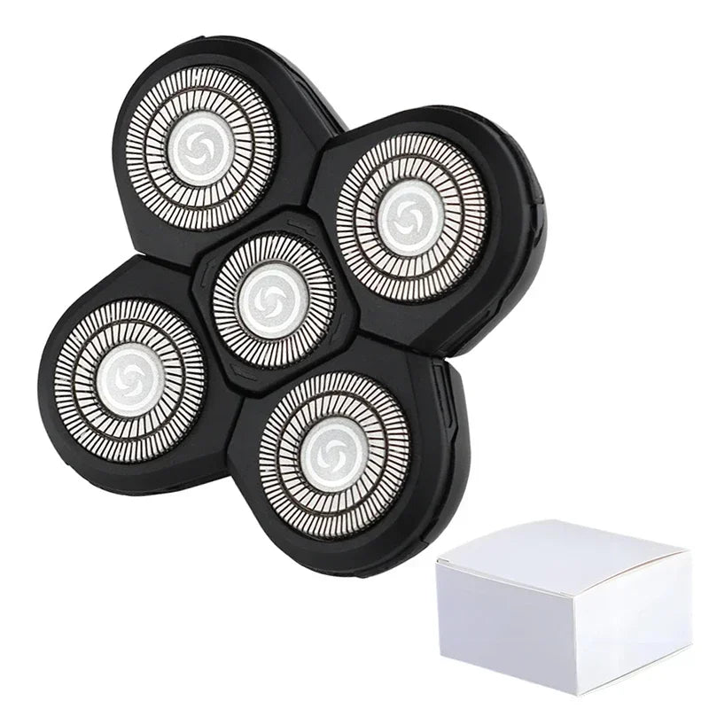 Replaceable Electric Shaver Head 3/5/6/7/8/9 Floating Blade Head Nose Trimmer Hair Clipper And Face Cleaning Brush Massage Head