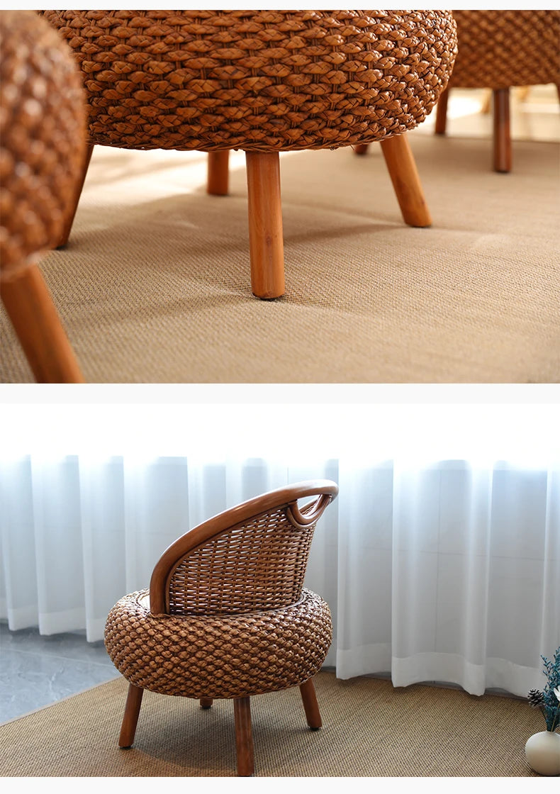 Nordic Rattan Chairs Girl Gaming Computer Occasional Balcony Throne Relax Living Room Chairs Reading Sillones Library Furniture