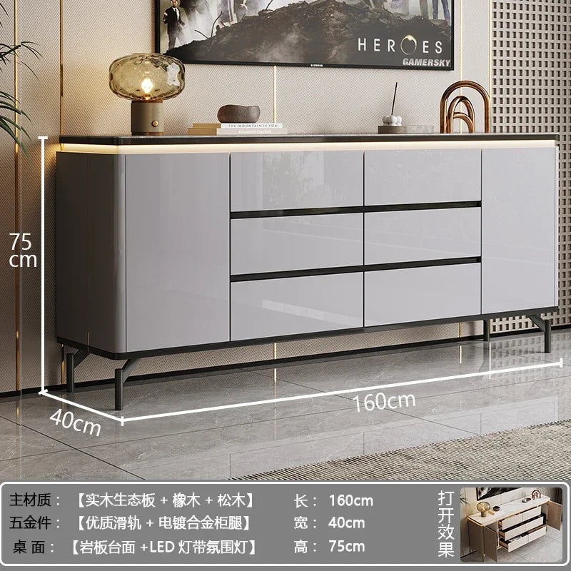 Simple Space Saving Cabinets Living Room Portable Storage Modern Trendy Display Cabinet Simple Luxury Vitrina Furniture