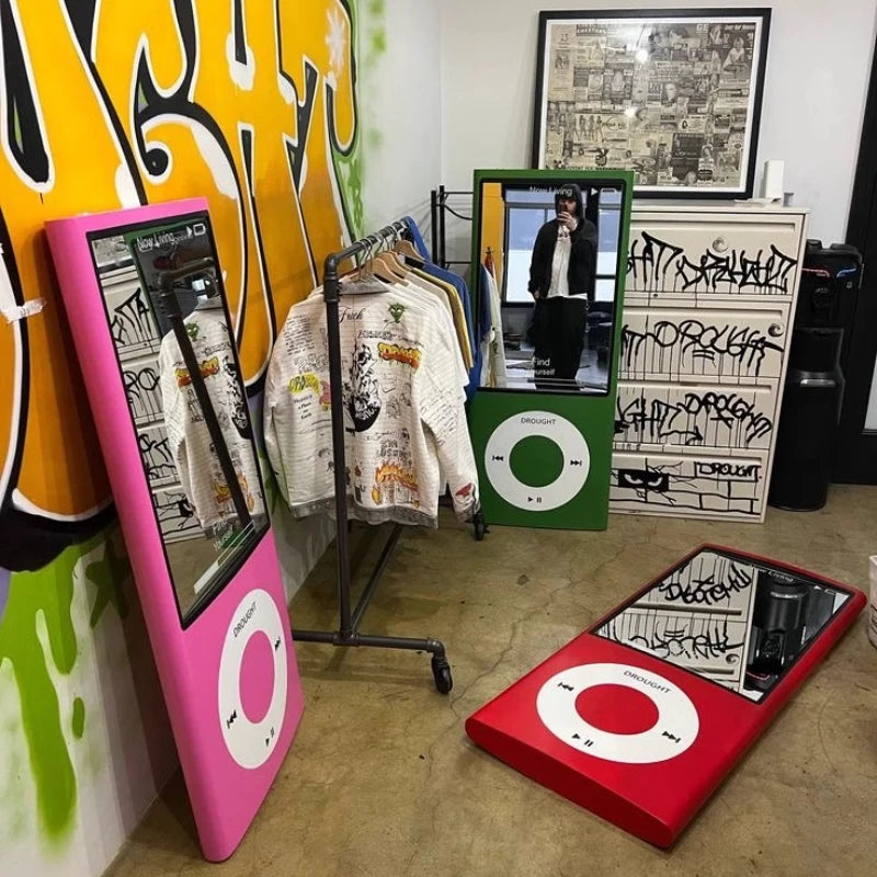 Nordic Standing Decorative Mirrors Floor Big Luxury Princess Big Decorative Mirrors Living Room Espejos Para Pared Furniture