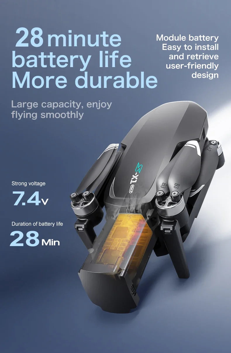 S-X1 MAX GPS Drone 4K Professional HD Camera 3-Axis Gimbal Aerial photography Brushless Screen 5G WIFI FPV Dron RC Quadcopter