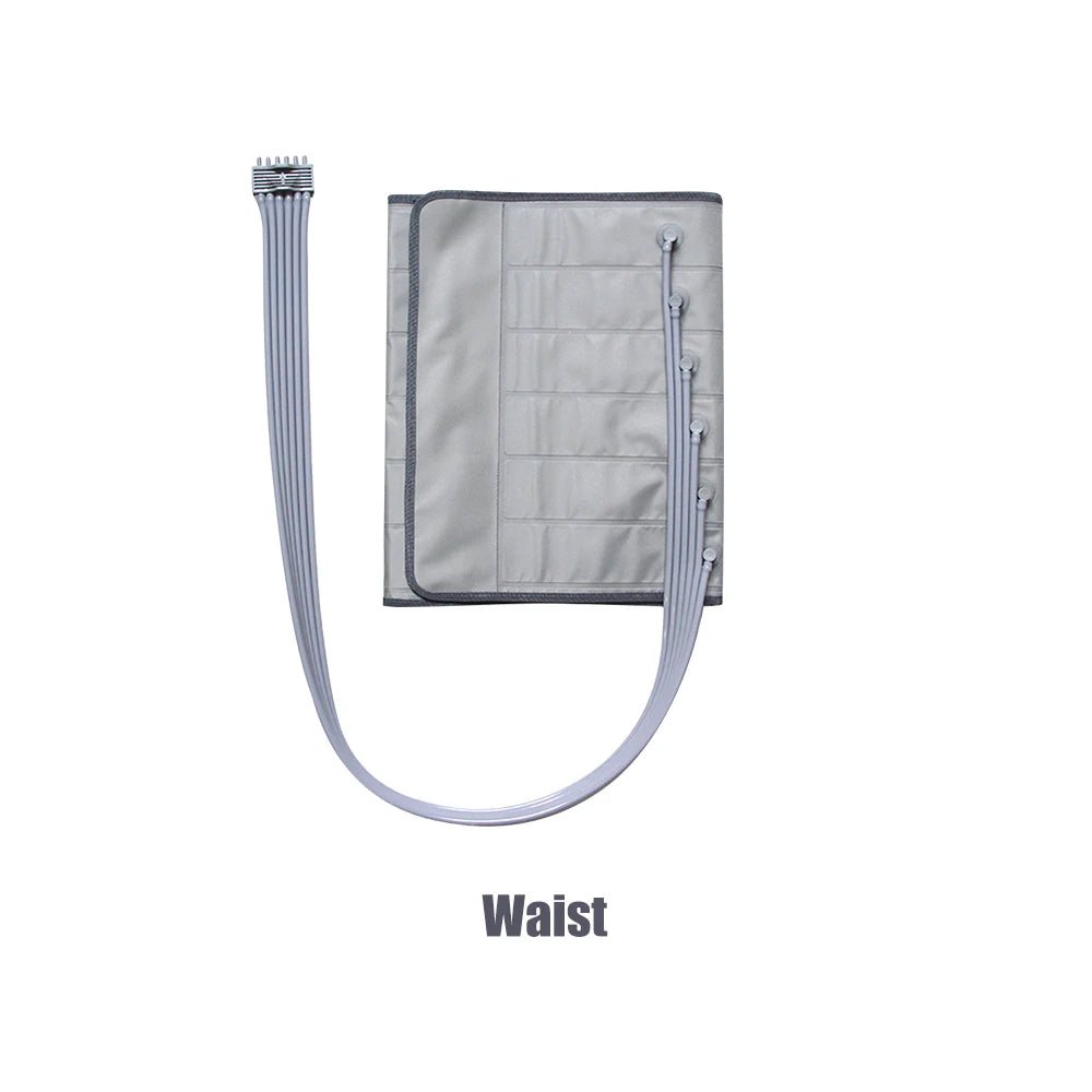 6 Air Chambers Leg Compression Massager Pressotherapy Massage Apparatus Therapy Arm Waist Pneumatic Air Wraps  Relax Pain Relief