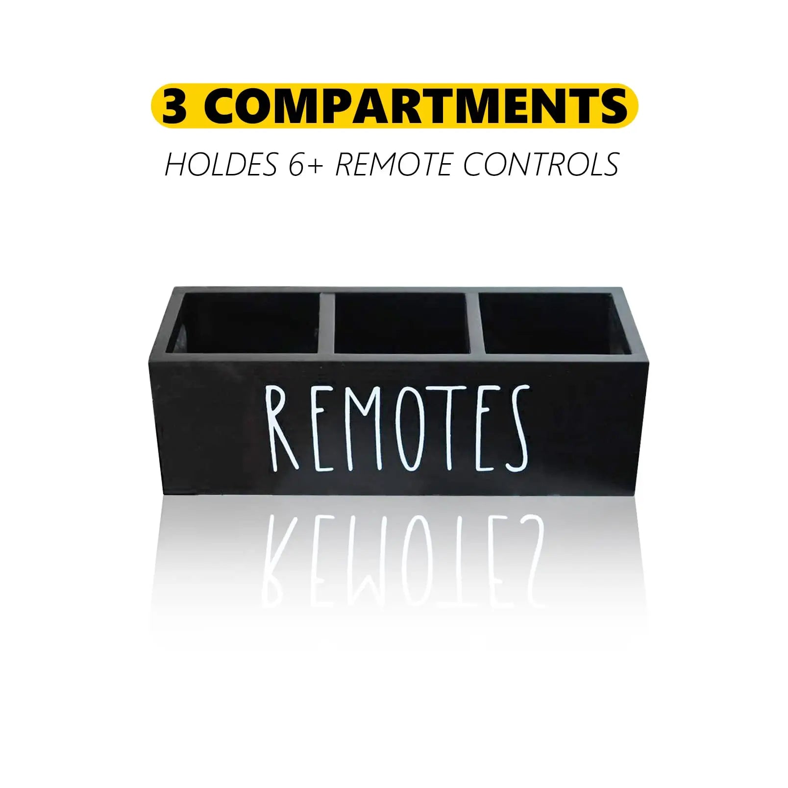 Remote Control Holder TV Remote Holder Remote Holder Remote Organizer Caddy Table Wooden Remote Box for Nightstand Bedside Caddy