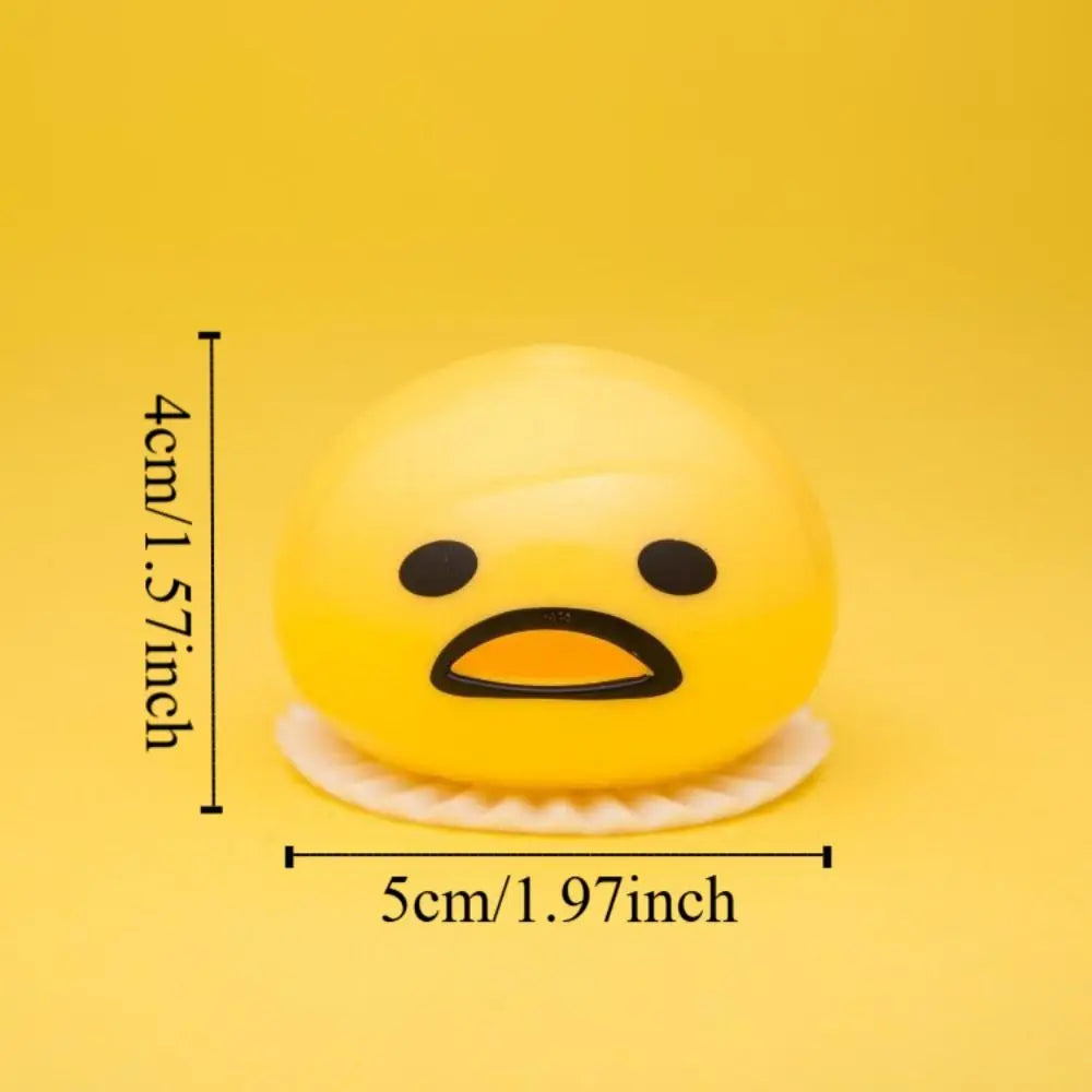 Puking Egg Yolk Stress Ball With Yellow Goop Relieve Stress Toy Funny Squeeze Tricky AntiStress Disgusting Egg Toy Kids Gift