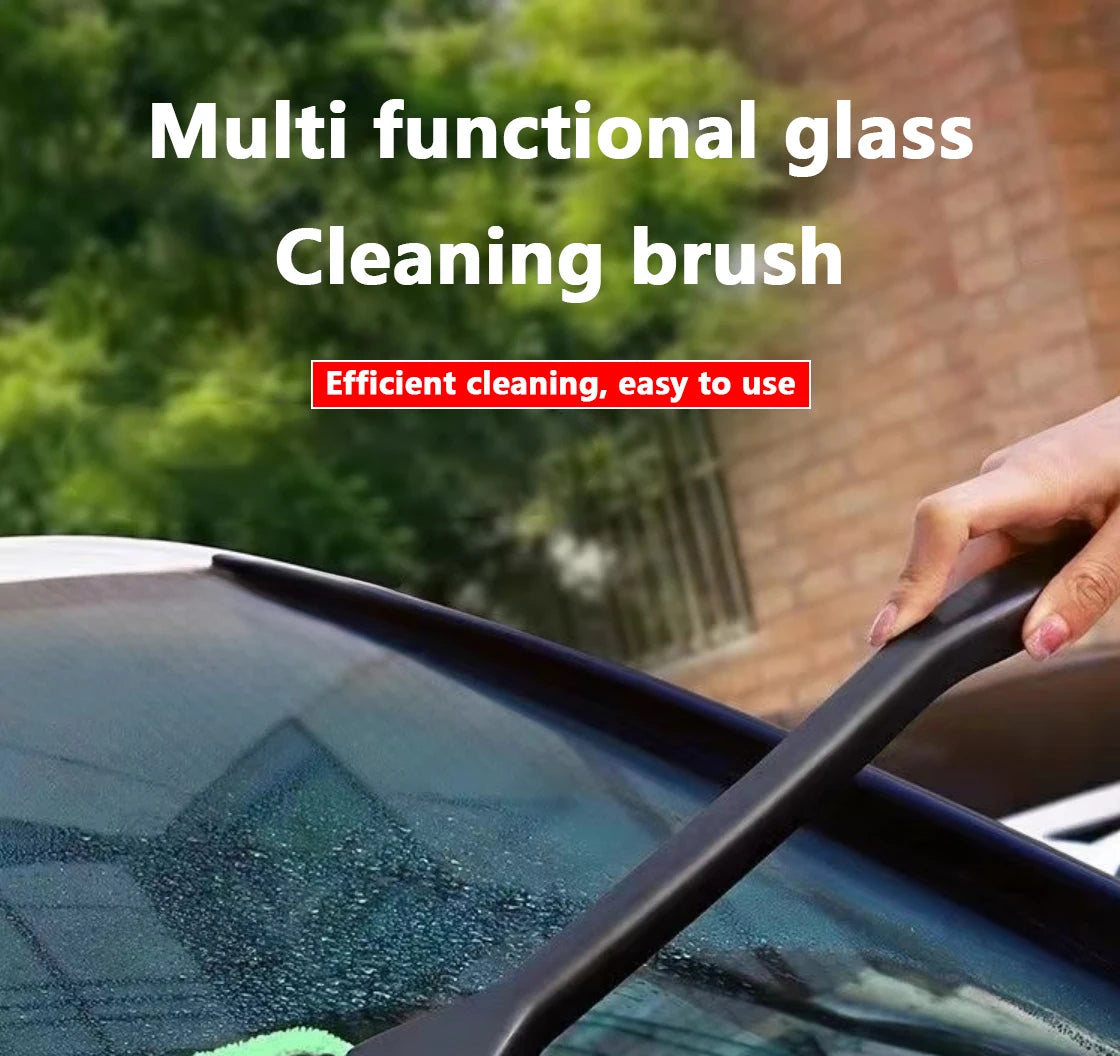 Car Window Cleaner Brush Auto Interior Glass Wash Wiper Multi Functional Household Glass Cleaning Brush  Reusable Cloth Pad