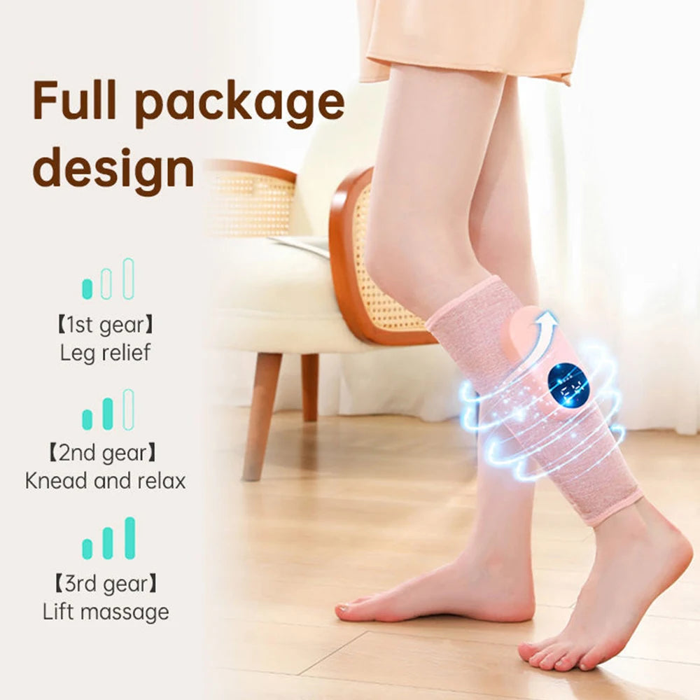 Electric Heated Calf Massager Wireless Air Pressure Leg Massager Hot Compress Calf Massage Machine Promote Blood Circulation