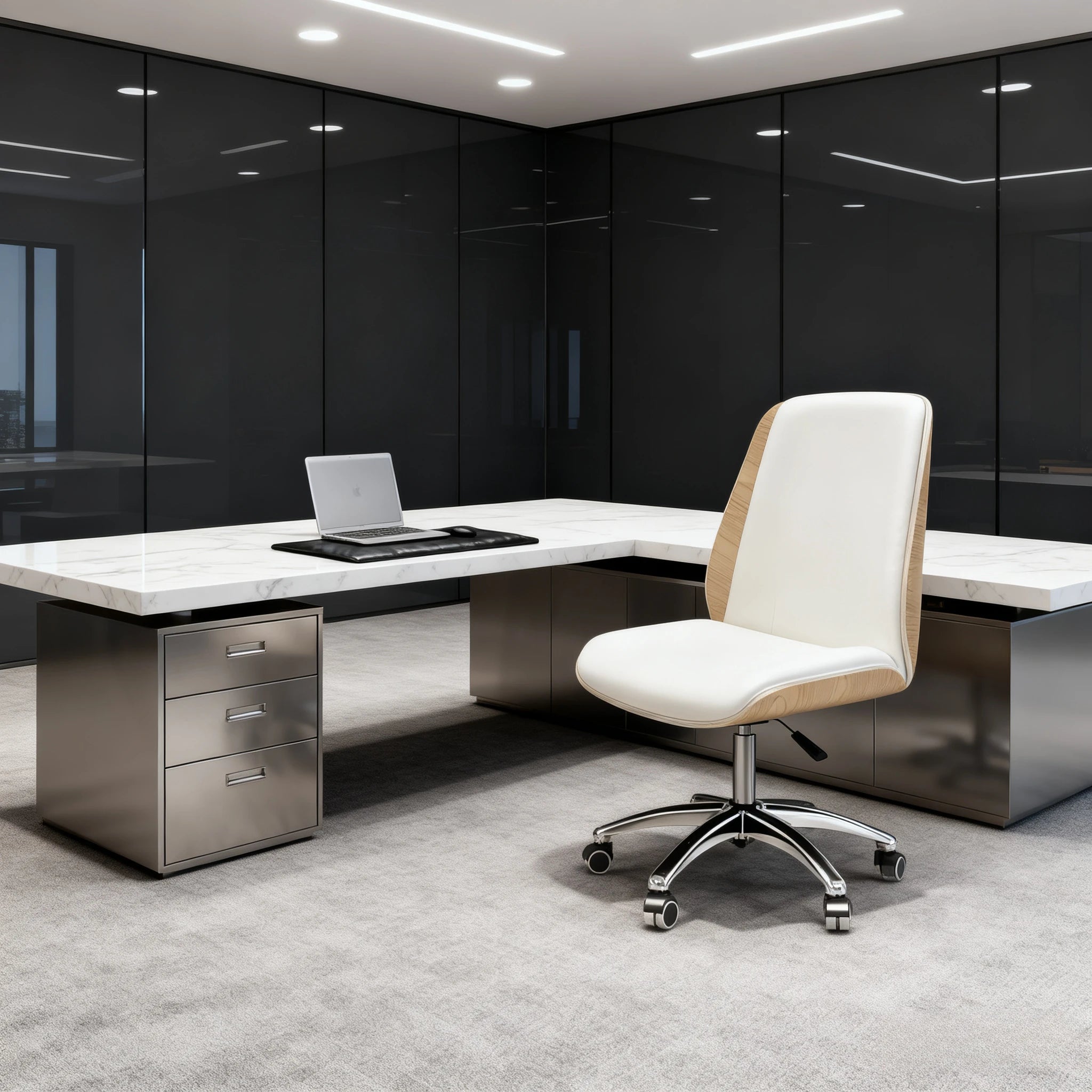 Home Study Writing Modern Minimalist Chair Boss Armless Staff Office Leisure Chair New Computer Silla Oficina Furniture