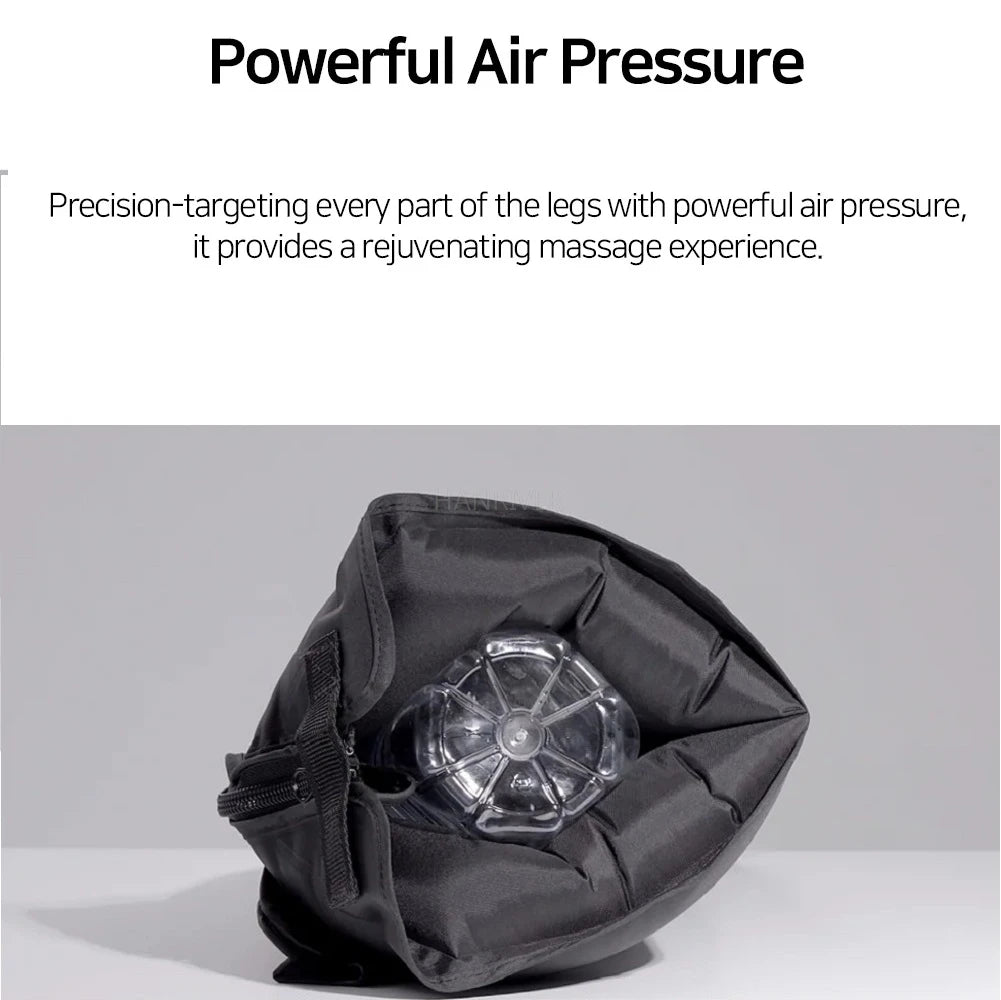 Air Compression Leg Massage 6 Airbag Pneumatic Boots Used for Circulation and Leg Muscle Relaxation to Relieve Varicos Veins