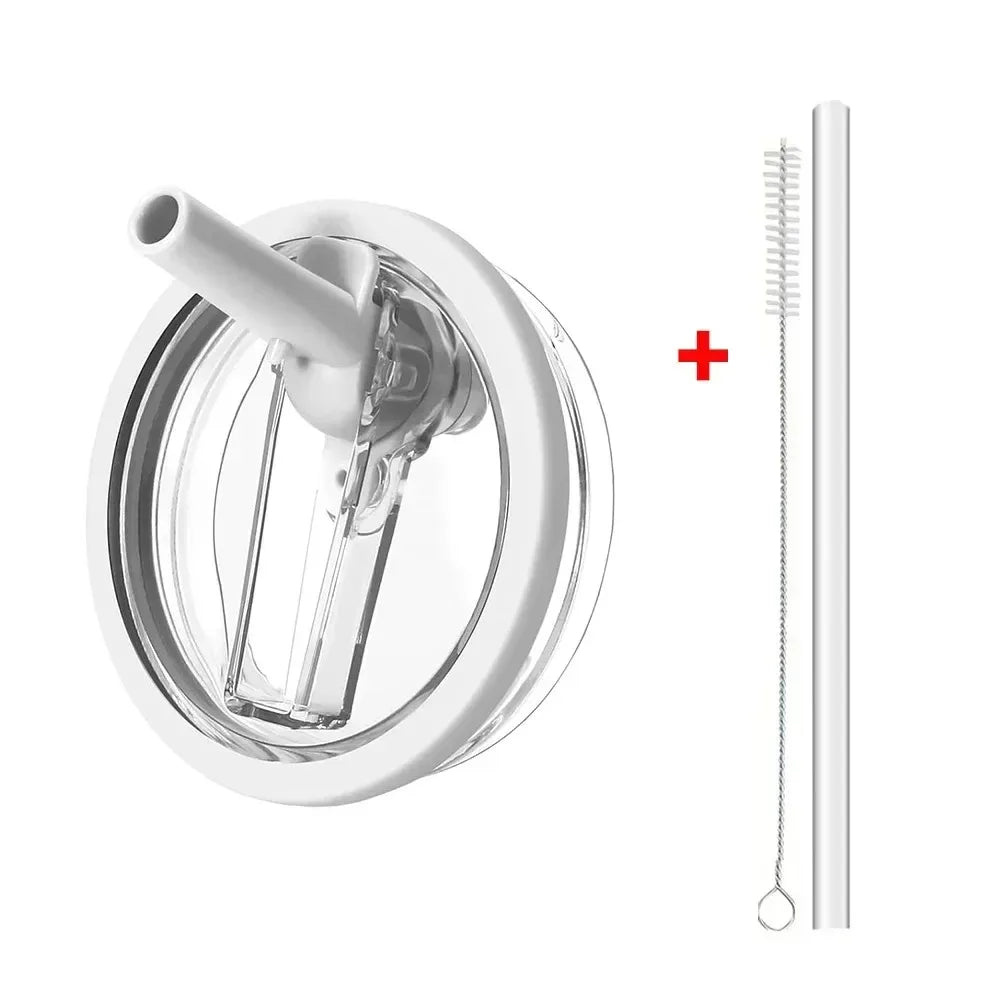 40oz Flip Straw Leak Proof Lid for Stanley Cup Spill-proof Cover Tumbler Lid Replacement for Stanley Cup Accessories Straw Cover