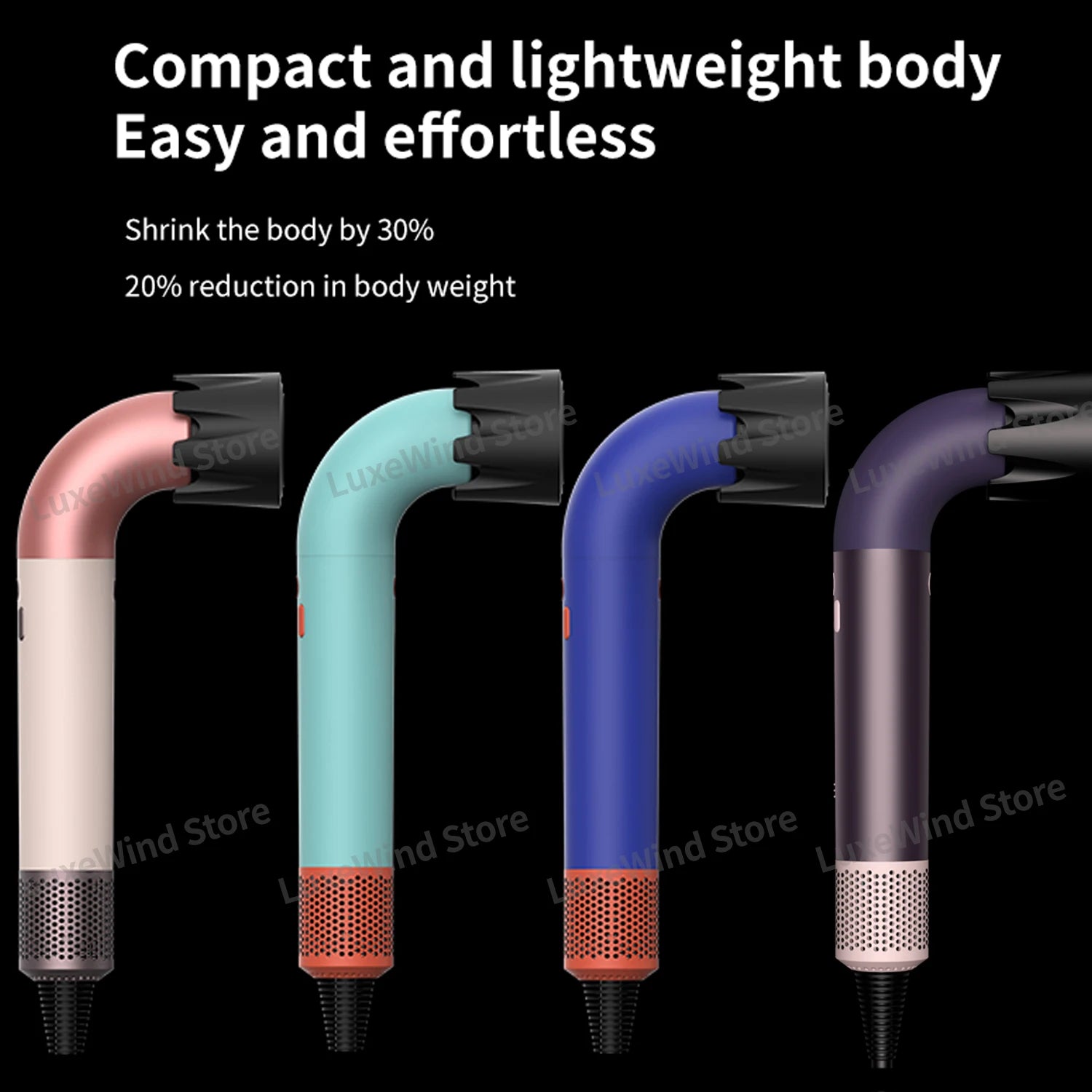 1400 Watt High Speed Hair Dryer 2.7 Meters Long Cord Hair Blower Quick Drying Ion Secadora Para Cabello With Styling Diffuser