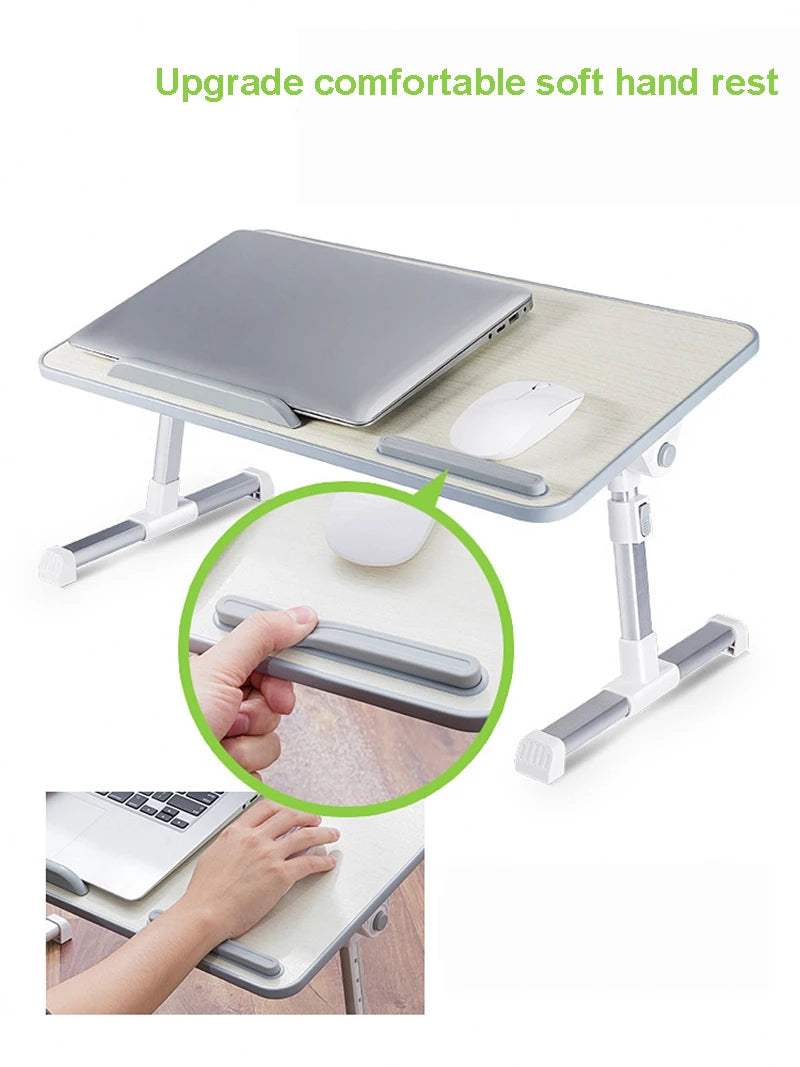 Multi-functional Folding Laptop Stand Holder Study Table Desk Foldable Computer Desk for Bed Sofa Tea Serving Table Stand