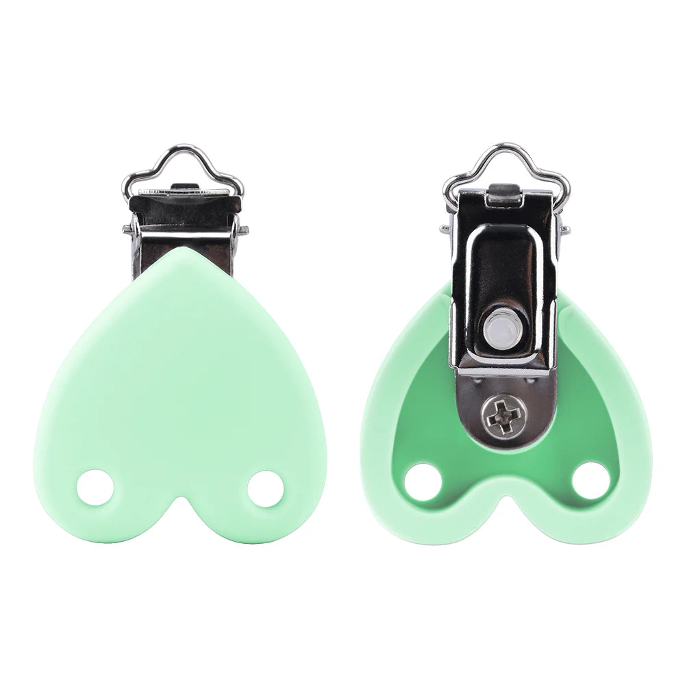 Lofca Silicone Clip 5 PCS Baby Pacifiers for DIY Pacifier Chain Nursing Teething Baby Gifts Food Grade Free BPA Baby