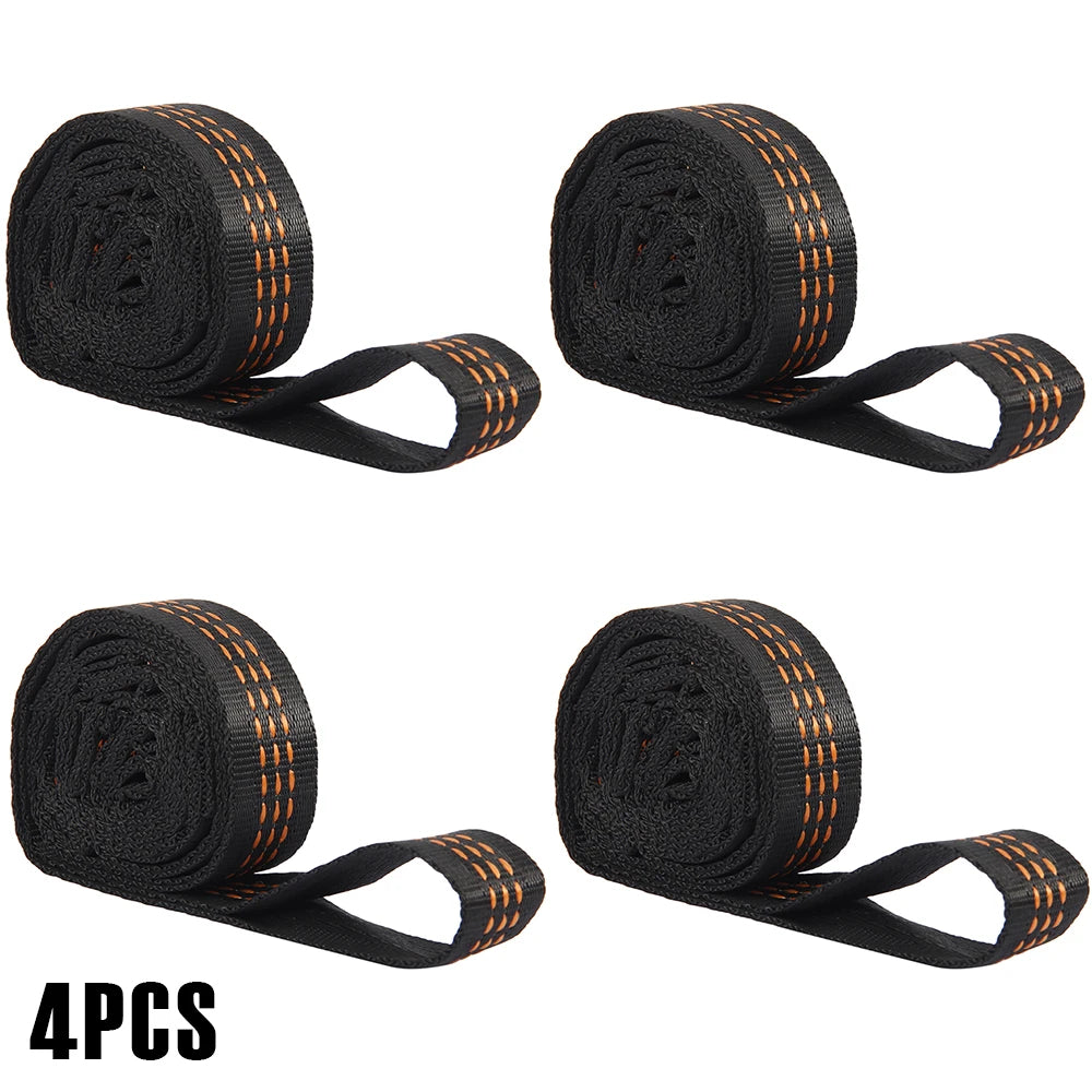 2/6Pcs 100x2.5cm Hammock Straps Nylon Swing Hanging Belt Adjustable Camping Hanging Strap Hammock Accessory for Outdoor Garden